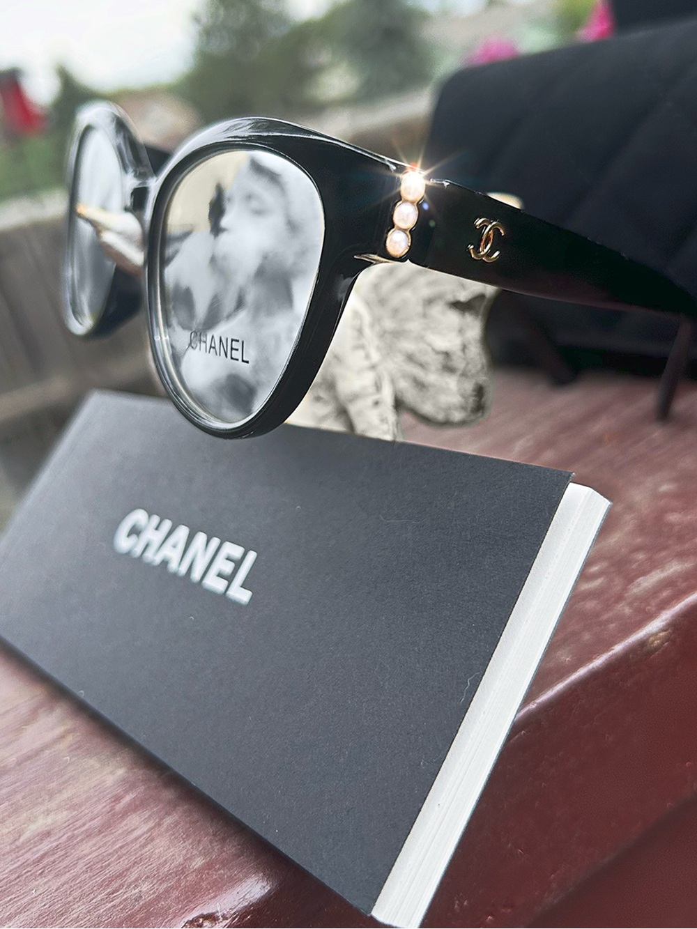 Chanel Acetate Black Cat Eye Blue Light Glasses